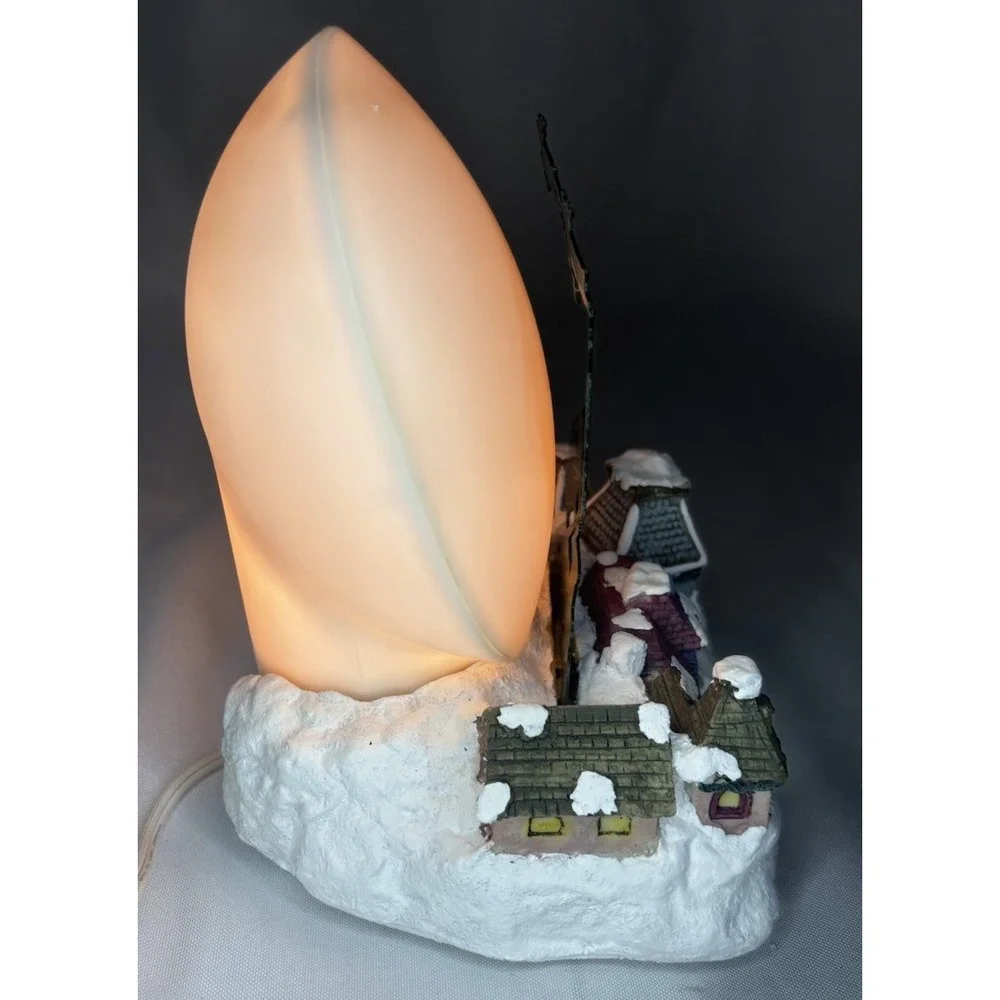 Vintage Shadowcaster Night Light Gift Innovations Santa w/ Moon Christmas